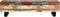 vidaXL - Salontafel - 120x50x30 - cm - massief - gerecycled - hout - en - staal