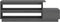 vidaXL - Salontafel - 120x50x40,5 - cm - massief - grenenhout - grijs