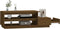 vidaXL - Salontafel - 120x50x40,5 - cm - massief - grenenhout - honingbruin