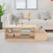 vidaXL - Salontafel - 120x50x40,5 - cm - massief - grenenhout