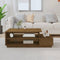 vidaXL - Salontafel - 120x50x40,5 - cm - massief - grenenhout - honingbruin