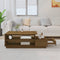vidaXL - Salontafel - 120x50x40,5 - cm - massief - grenenhout - honingbruin