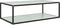 vidaXL - Salontafel - 120x60x35 - cm - gehard - glas - wit