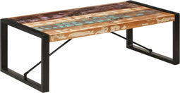 vidaXL - Salontafel - 120x60x40 - cm - massief - gerecycled - hout