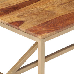 vidaXL - Salontafel - 120x60x40 - cm - massief - hout