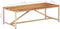 vidaXL - Salontafel - 120x60x40 - cm - massief - hout