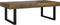 vidaXL - Salontafel - 120x60x40 - cm - MDF - en - ijzer - donkerbruin - en - zwart
