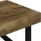 vidaXL - Salontafel - 120x60x40 - cm - MDF - en - ijzer - donkerbruin - en - zwart