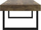 vidaXL - Salontafel - 120x60x40 - cm - MDF - en - ijzer - donkerbruin - en - zwart