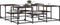vidaXL - Salontafel - 121x121x40 - cm - bewerkt - hout - bruin - eikenkleur