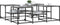 vidaXL - Salontafel - 121x121x40 - cm - bewerkt - hout - grijs - sonoma - eikenkleurig