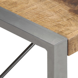 vidaXL - Salontafel - 140x70x40 - cm - ruw - mangohout