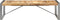 vidaXL - Salontafel - 140x70x40 - cm - ruw - mangohout