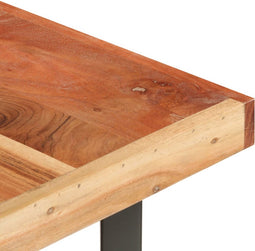 vidaXL - Salontafel - 142x90x42 - cm - massief - acaciahout