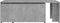 vidaXL - Salontafel - 150x50x35 - cm - bewerkt - hout - betongrijs