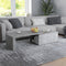 vidaXL - Salontafel - 150x50x35 - cm - bewerkt - hout - betongrijs
