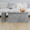 vidaXL - Salontafel - 150x50x35 - cm - bewerkt - hout - betongrijs