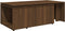 vidaXL - Salontafel - 150x50x35 - cm - bewerkt - hout - bruin - eikenkleur