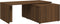 vidaXL - Salontafel - 150x50x35 - cm - bewerkt - hout - bruin - eikenkleur