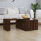 vidaXL - Salontafel - 150x50x35 - cm - bewerkt - hout - bruin - eikenkleur