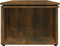 vidaXL - Salontafel - 150x50x35 - cm - bewerkt - hout - gerookt - eikenkleurig