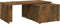 vidaXL - Salontafel - 150x50x35 - cm - bewerkt - hout - gerookt - eikenkleurig