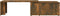 vidaXL - Salontafel - 150x50x35 - cm - bewerkt - hout - gerookt - eikenkleurig