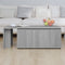 vidaXL - Salontafel - 150x50x35 - cm - bewerkt - hout - grijs