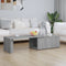 vidaXL - Salontafel - 150x50x35 - cm - bewerkt - hout - grijs