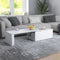 vidaXL - Salontafel - 150x50x35 - cm - bewerkt - hout - wit