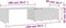 vidaXL - Salontafel - 150x50x35 - cm - bewerkt - hout - wit