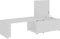 vidaXL - Salontafel - 150x50x35 - cm - bewerkt - hout - wit
