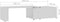 vidaXL - Salontafel - 150x50x35 - cm - bewerkt - hout - wit
