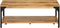 vidaXL - Salontafel - 2-laags - 100x55x38 - cm - massief - mangohout - en - staal