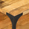 vidaXL - Salontafel - 2-laags - 100x55x38 - cm - massief - mangohout - en - staal
