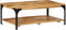 vidaXL - Salontafel - 2-laags - 100x55x38 - cm - massief - mangohout - en - staal