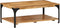 vidaXL - Salontafel - 2-laags - 100x55x38 - cm - massief - mangohout - en - staal