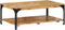 vidaXL - Salontafel - 2-laags - 100x55x38 - cm - massief - mangohout - en - staal