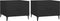 vidaXL - Salontafel - 2 - st - met - metalen - poten - 50x50x40 - cm - zwart