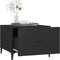 vidaXL - Salontafel - 2 - st - met - metalen - poten - 50x50x40 - cm - zwart