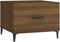 vidaXL - Salontafel - 2 - st - met - metalen - poten - 50x50x40 - cm - zwart