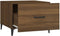 vidaXL - Salontafel - 2 - st - met - metalen - poten - 50x50x40 - cm - zwart