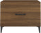 vidaXL - Salontafel - 2 - st - met - metalen - poten - 50x50x40 - cm - zwart