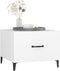 vidaXL - Salontafel - 2 - st - met - metalen - poten - 50x50x40 - cm - wit
