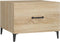 vidaXL - Salontafel - 2 - st - met - metalen - poten - 50x50x40 - cm - sonoma - eikenkleur
