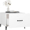 vidaXL - Salontafel - 2 - st - met - metalen - poten - 50x50x40 - cm - wit