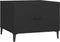 vidaXL - Salontafel - 2 - st - met - metalen - poten - 50x50x40 - cm - zwart