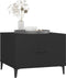 vidaXL - Salontafel - 2 - st - met - metalen - poten - 50x50x40 - cm - zwart
