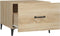 vidaXL - Salontafel - 2 - st - met - metalen - poten - 50x50x40 - cm - sonoma - eikenkleur
