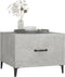 vidaXL - Salontafel - 2 - st - met - metalen - poten - 50x50x40 - cm - betongrijs
